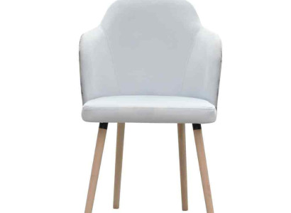 Chair 4x Dining room Upholstered Chair TV Lounge Club Textile Seat Armchair Set